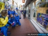 Vlaggenparade deelnemers RUN door centrum Winschoten. Foto: Huisman Media
